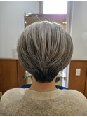 【立川　ショート　ヘアマニキュア　脱白髪染め　50代60代70代】