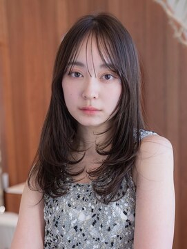 ドリップ バイ ハバナ 原宿(driP. by HAVANA) 大人可愛い韓国風レイヤースタイル/2wayバング/アッシュベージュ