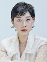 ピークアブー 銀座並木通り(PEEK-A-BOO) 黒髪ショートウルフ/マレットヘア/レイヤーカット/大人ウルフ
