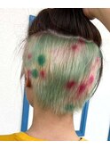 似合わせカットメルティカラー着物フェミニンロング