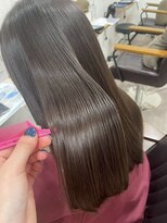 ベリテ 津田沼駅前店(verite)&nbsp;着物ヘア/ダークアッシュ/ミディアムレイヤーカット津田沼駅前