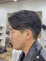 オーシャントーキョー 大阪(OCEAN TOKYO)&nbsp;シャドウパーマ波巻きパーマツーブロック無造作マッシュ