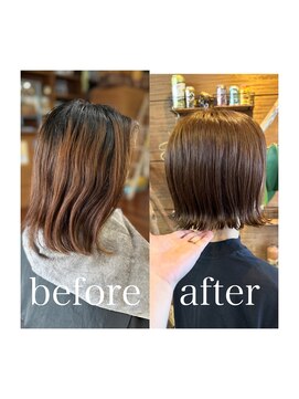 スミカ(sumica) #外ハネボブ #ベージュカラー #イメチェン