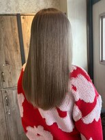 ナフィ バイ エイム 町田店(Nafie by eim)&nbsp;愛されロング/ミルクティーベージュ/グレージュ/抜け感/髪質改善