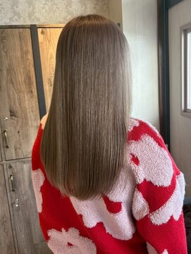 ナフィ バイ エイム 町田店(Nafie by eim) 愛されロング/ミルクティーベージュ/グレージュ/抜け感/髪質改善