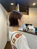 クオート(quoit)&nbsp;切りっぱなし ミニボブ×アプリコットカラー