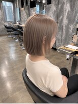 スリー 横浜(THREE)&nbsp;人気☆ボブ×ミルクティーベージュ☆