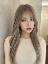 アトラスサロン 札幌大通り(Atras.salon)&nbsp;ミルクティーグレージュの髪質改善ストレート2