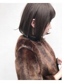 ショコラベージュ_マニッシュショート,ネイビー,フレンチボブ