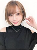 【to/na】宮崎えりな大人かわいい小顔ナチュラルショートボブ