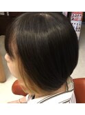 インナーカラー　ボブ