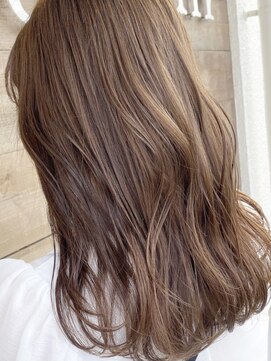 サロン LH(salon LH) 【salon LH 金剛本店】ミルクティベージュ,セミロング