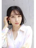 sungooseミニウルフテラコッタデジタルパーマくすみブルー