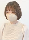 小顔効果◎コロンっとまるいショートボブ