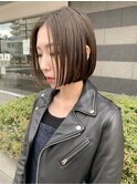 【morio札幌】2021年札幌髪型 大人かわいい黒髪ぱつっとボブ
