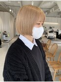 さらっとまとまるmini bob / beige color bymisaki