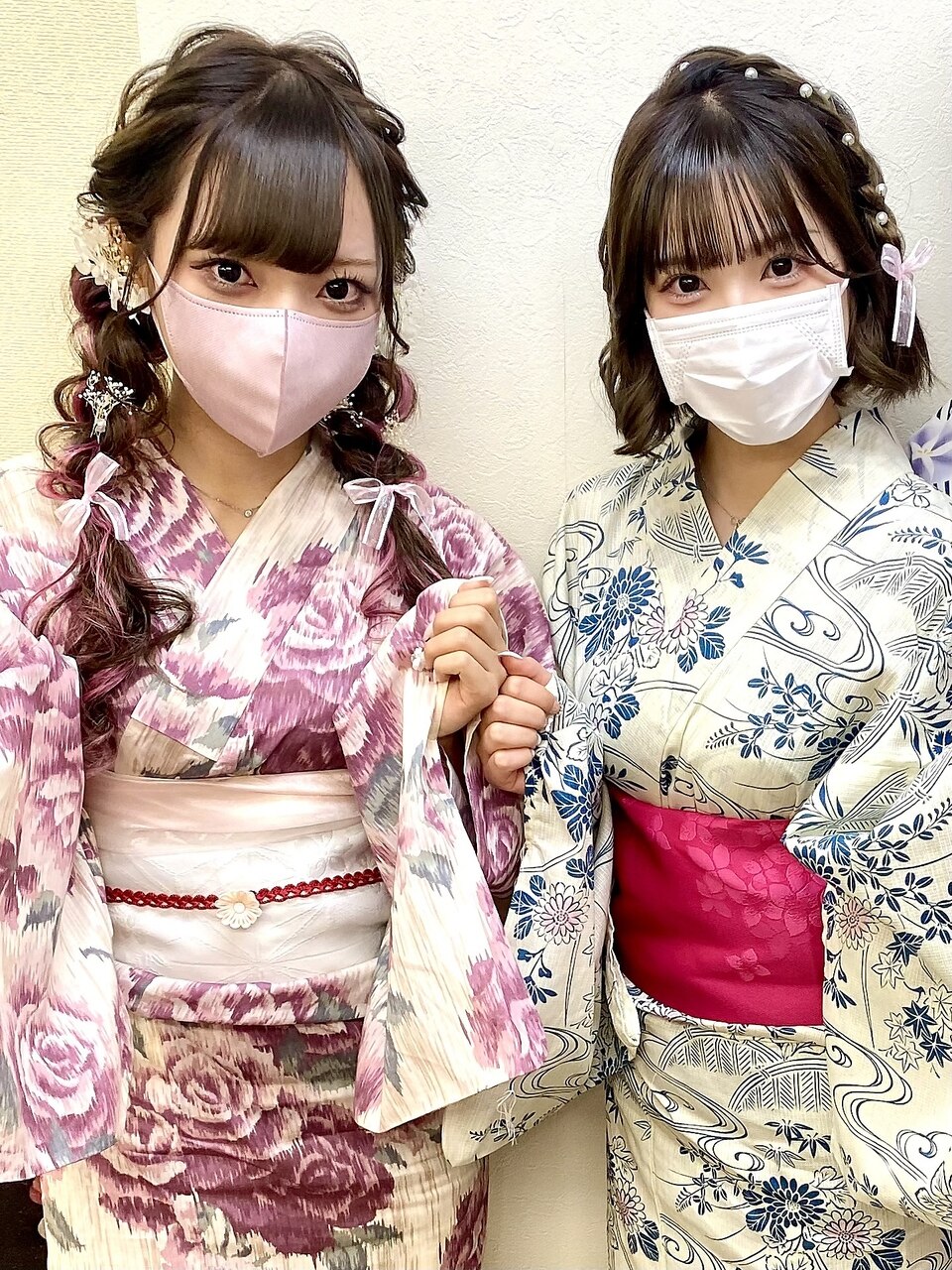 お友達と一緒に『浴衣着付け＋ヘアセット』(^-^)可愛い！：L181896987