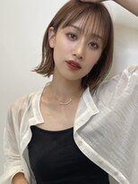 トルネード(TORNADO)&nbsp;オレンジ シルキーベージュ 外ハネパーマ 切りっぱなしボブ t717