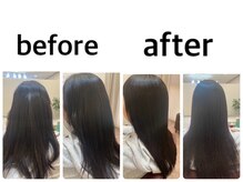 髪質改善トリートメントでパサついた髪を美髪に導きます。
