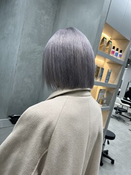 ヘアサロン ドット トウキョウ カラー 町田店(hair salon dot. tokyo color) 黒髪/グレーベージュ/レイヤーロング