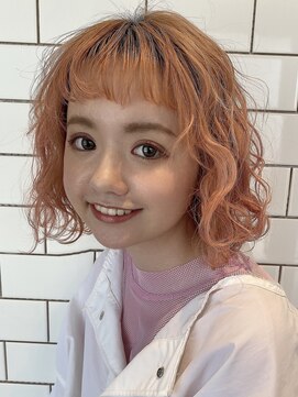 トリッカ 代官山(tricca) 【tricca代官山】ピンクオレンジ/なみ巻き