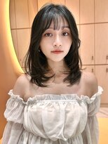 グロー 大宮(GLROW)&nbsp;オリーブベージュカラー　顔まわりカット　ザクザクレイヤー韓国