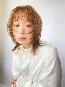 ヴェルダ 池袋店(verda) ウルフレイヤースタイル×ベージュブラウン