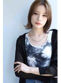 ★シアーベージュ★切りっぱなしボブ/外ハネボブ◎
