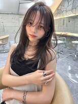 サイン 渋谷(SIGN)&nbsp;ハッシュカットレイヤーカットグレージュカラーブリーチなし