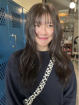 ナループロアボタン(Nalu pu loa BOTAN) レイヤーカット/シャギーレイヤー/オリーブカラー