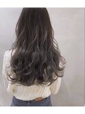 #アッシュグレージュ#艶カラー#波巻き#ハイライト