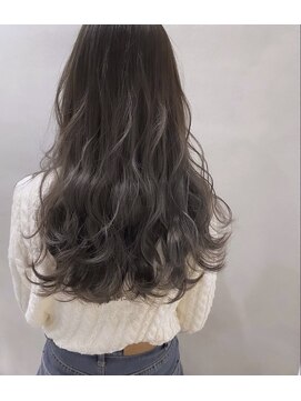 ヘアサロン エフ 渋谷(F) #アッシュグレージュ#艶カラー#波巻き#ハイライト
