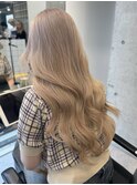 渋谷ミルクティーベージュハイトーンカラーヘーゼルベージュ30代