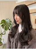 ナチュラルダークブラウンロング巻き髪◎Aina