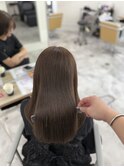 韓国風レイヤー×20代艶髪グレージュカラー