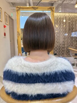 ロンドアベニール 北千住(Lond avenir) 暗めカラー/ボブ顔周り/前髪/レイヤー/髪質改善/縮毛矯正/北千住