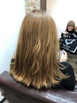 ハサミバイアトリエナガノ 千葉(8sami by atelier nagano) デザインカラー/レイヤーカット/ウエットヘア/オリーブベージュ