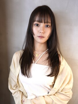 ニコ トウキョウ 渋谷(nico TOKYO) ロングレイヤーカット顔周りレイヤーウルフハッシュカット韓国