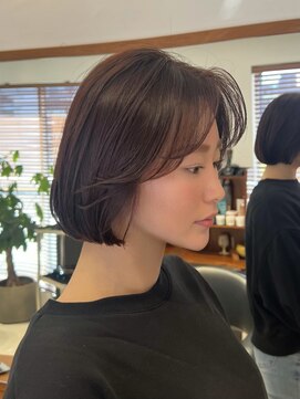 クロ 代官山(CURO) レイヤーボブ/外ハネボブ/ピンクベージュ/20代/30代/40代