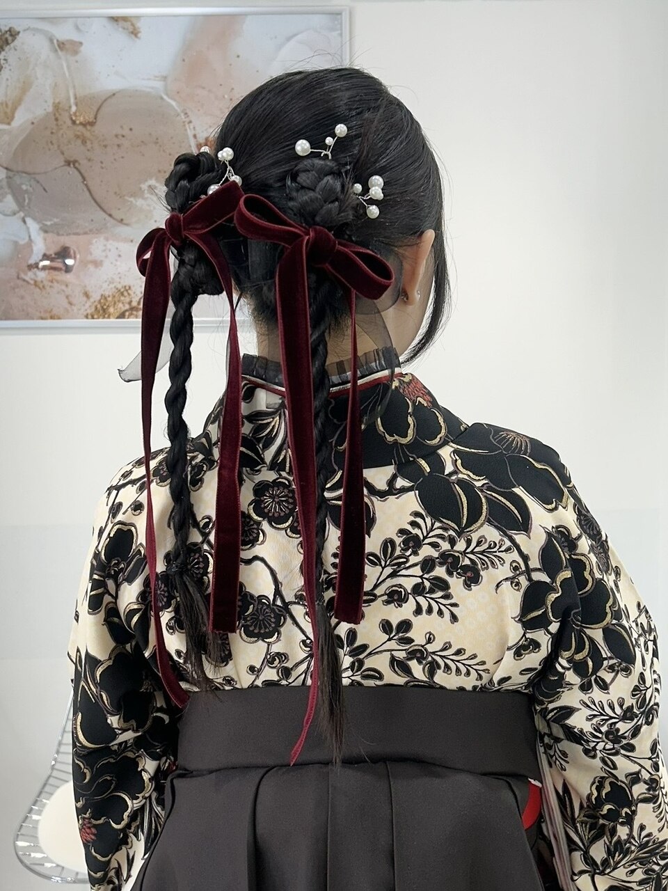 成人式セット a193 成人式ヘアセット卒業式ヘアセット着付け振袖袴：L270196803