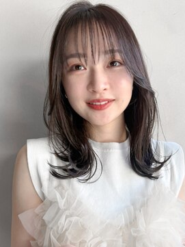 リヤン 表参道(lyann) イメチェン前髪ピンクベージュミディアムレイヤーカットa