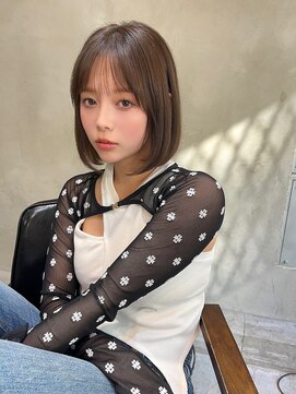 エイミー(Aimee) aimee 町田 おすすめ オリーブベージュ×ワンレン