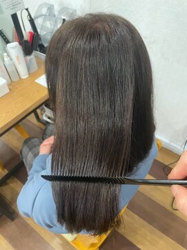 カラーのちから 南区泉楽通店 プレミアム白髪染め 髪質改善