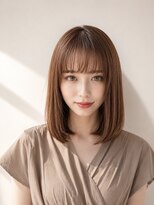 ウィーニード 栄(WENEED)&nbsp;艶感シースルーボブ×韓国ナチュラルブラウン
