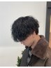 【朝セット3分、メンズ限定】特殊パーマ＋カット￥14200→￥13000