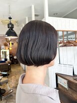 ヘアーループレル(Hair ruup Rell design works)&nbsp;那覇市安里乾かすだけでまとまるショートボブ×透明感グレージュ