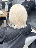 ノルン 表参道店(NORN)&nbsp;ミディアムレイヤーボブイメチェンピンクベージュ前髪