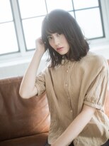 美容室クローバー 新小岩店(clover)&nbsp;ノーレイヤー×切りっぱなし前髪ボブ【新小岩】