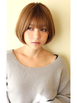 レウナ 外苑前(Reuna) ３０代４０代大人可愛いひし形ボブ　丸みが綺麗