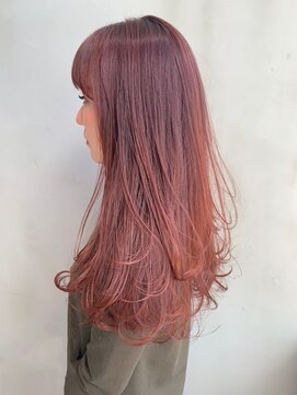 アイティー バイ アルバム 中野店(IT by ALBUM) チェリーピンク_耳かけウェーブパーマフォギーベージュ_ba275532